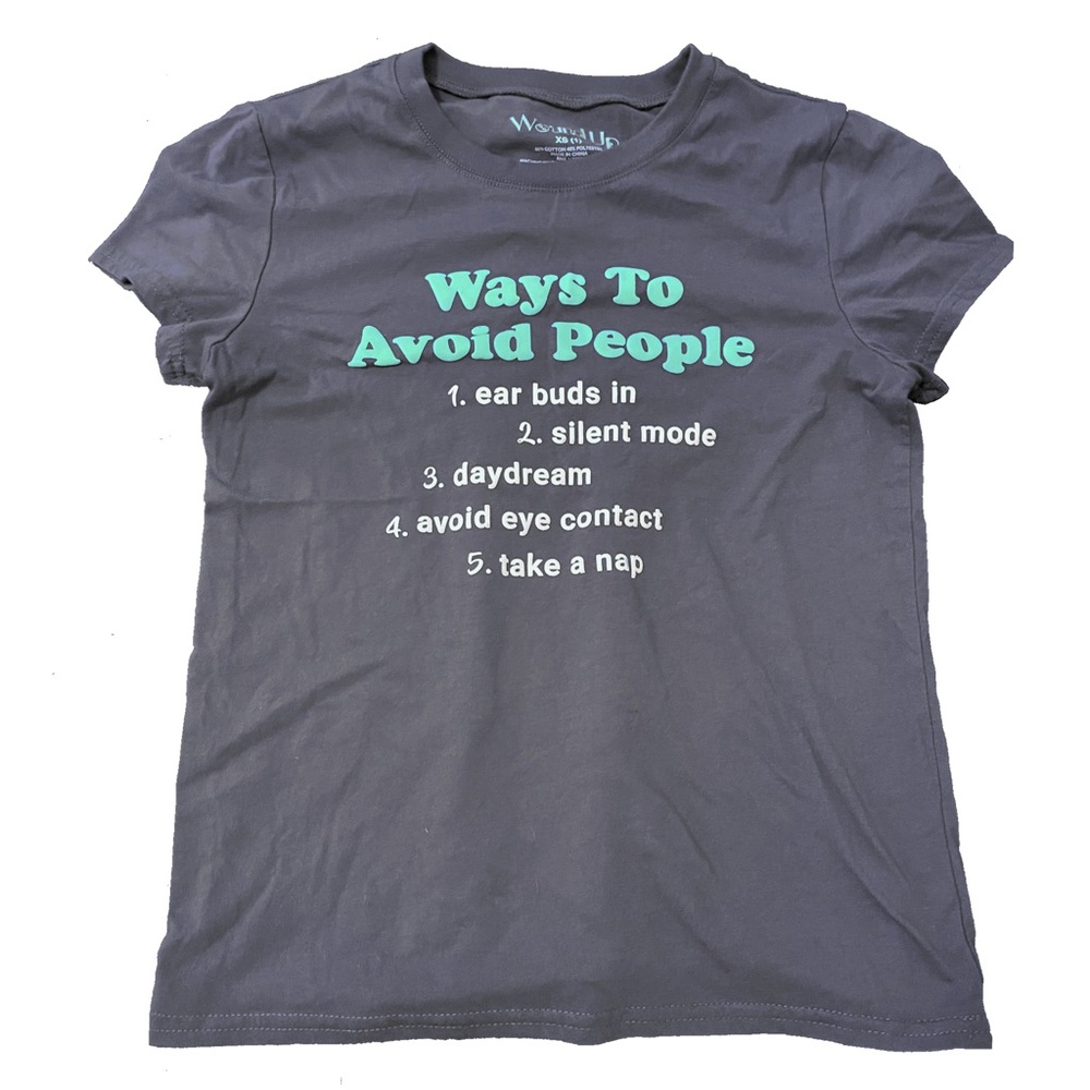 Women's Ways to Avoid People Funny Graphic Tee